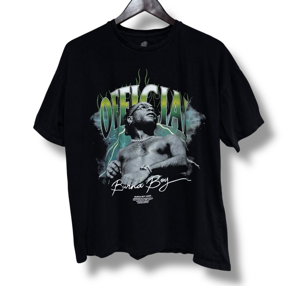 Boohoo Man X Burna Boy Vol 1 Graphic T Shirt Size Medium 24 x 28